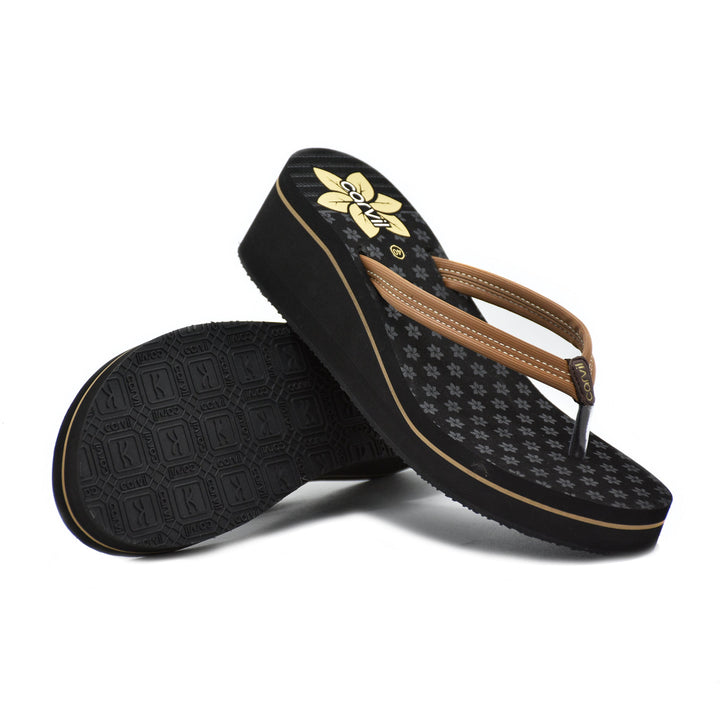 Nicole Wedge Heel Flip Flops