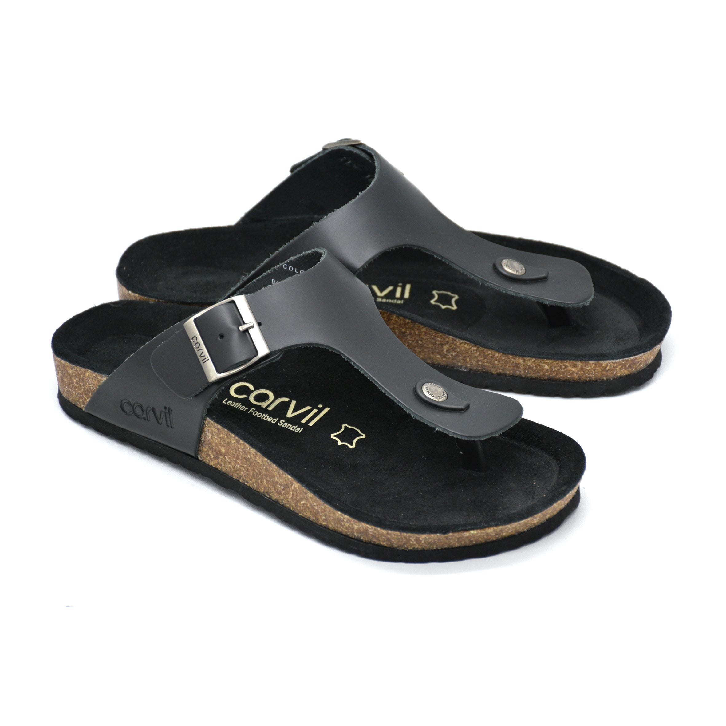 Colorado Cork Footbed  100% Leather Sandal