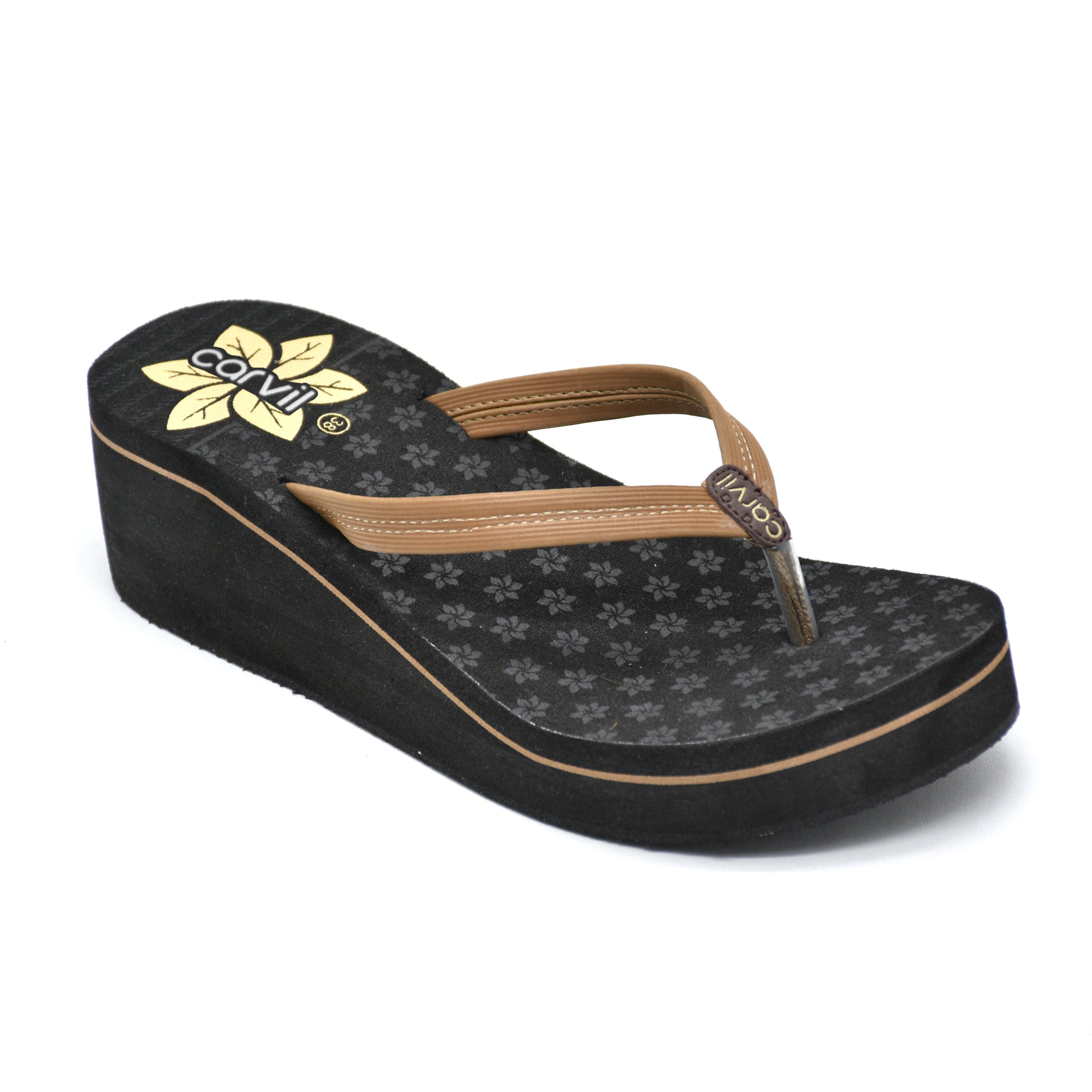 Nicole Wedge Heel Flip Flops