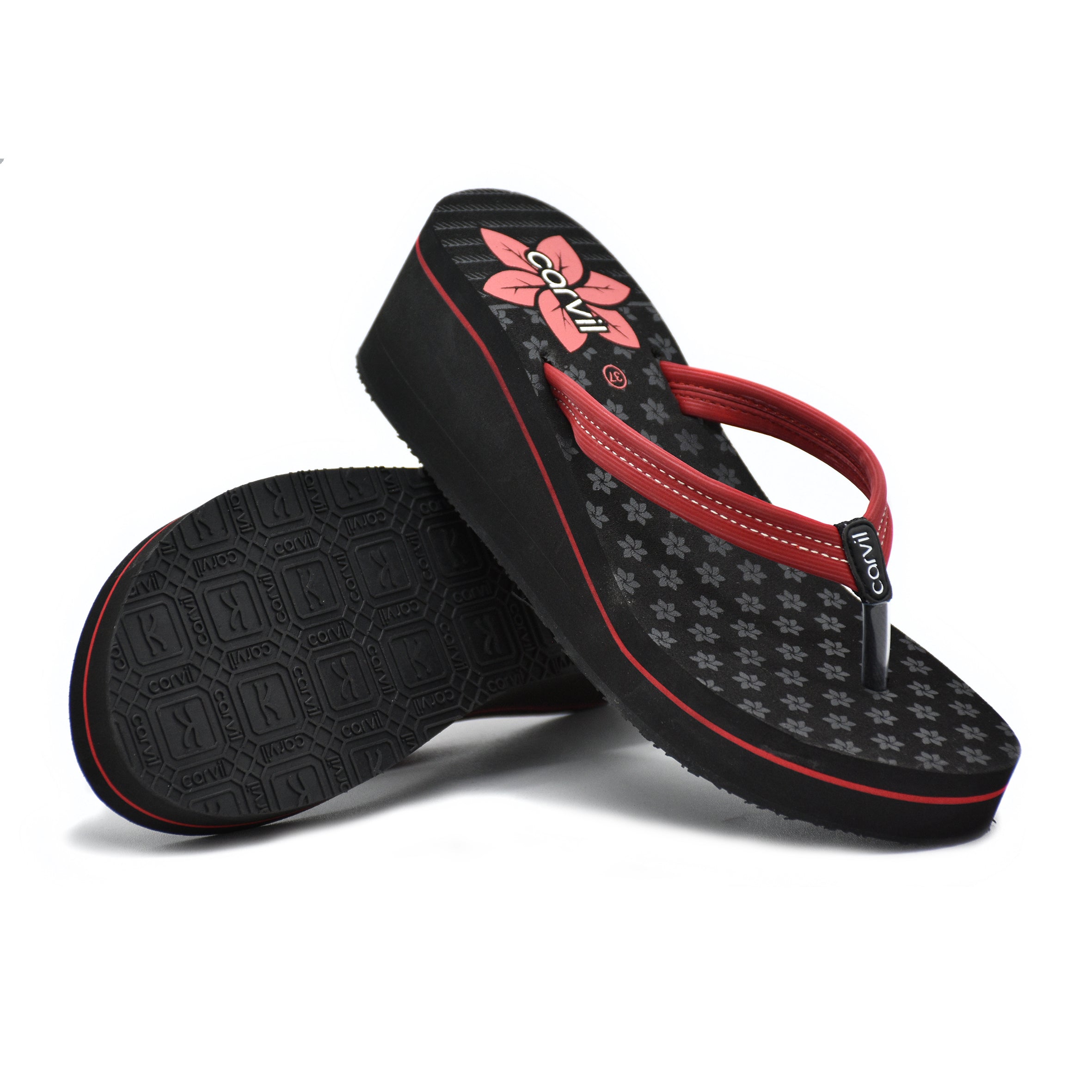 Nicole Wedge Heel Flip Flops