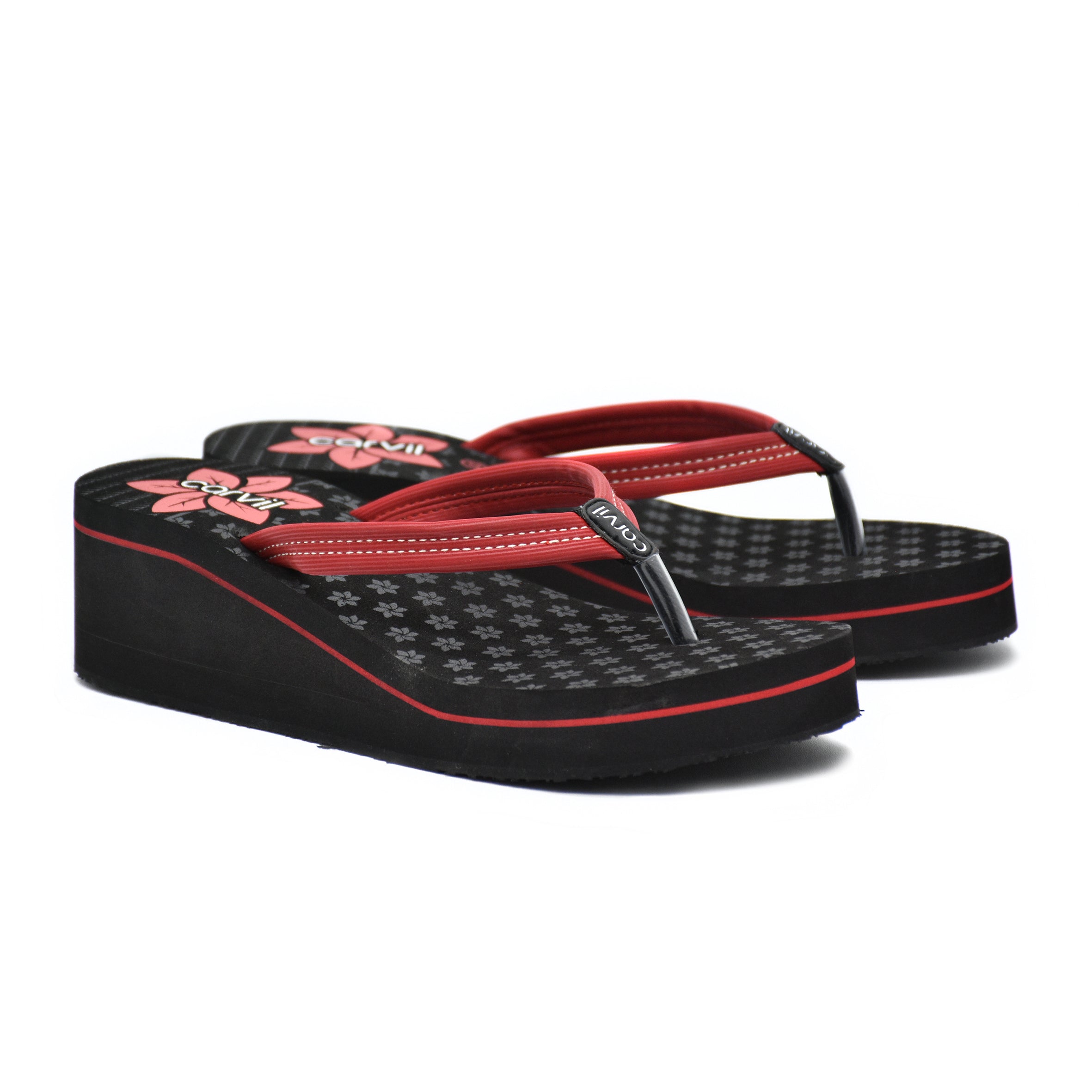 Nicole Wedge Heel Flip Flops